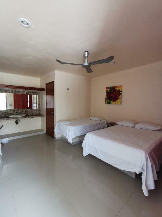 Las Cabanas Del Doctor Mahahual Buitenkant foto
