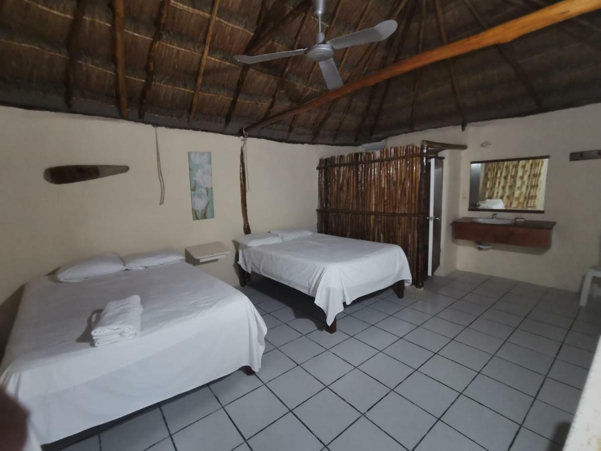 Las Cabanas Del Doctor Mahahual Buitenkant foto
