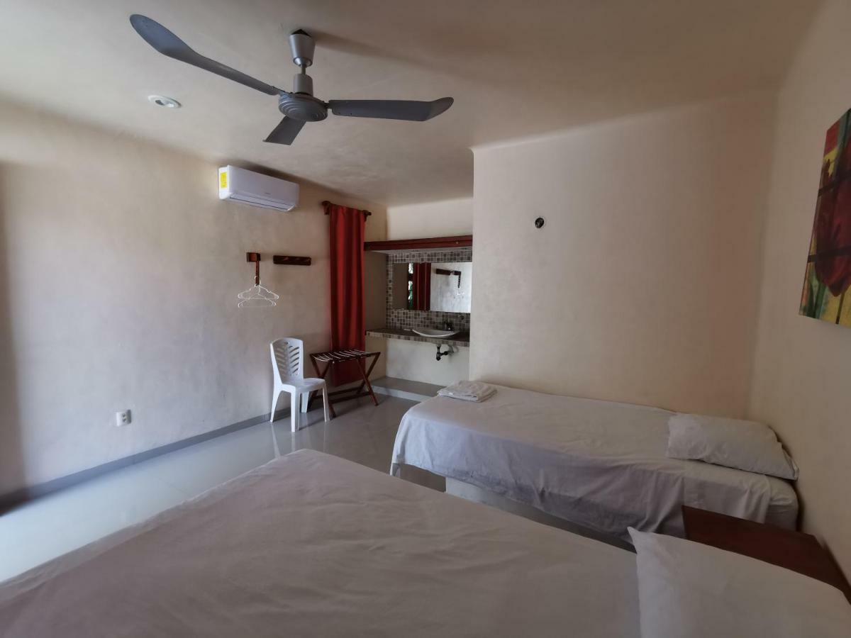 Las Cabanas Del Doctor Mahahual Buitenkant foto